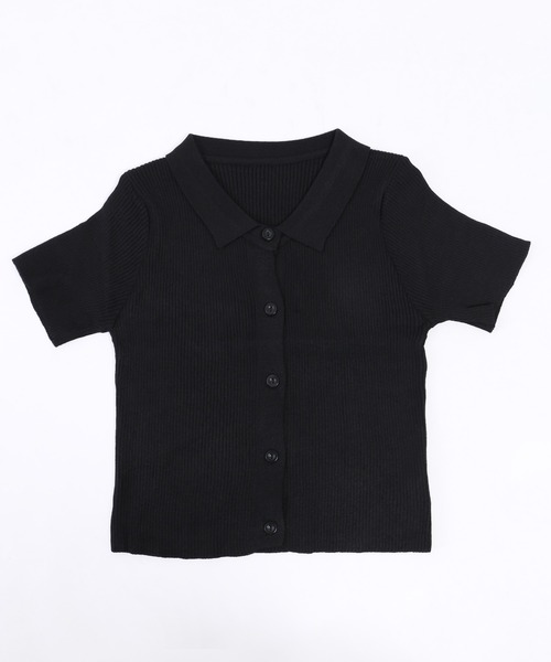 WC(ダブル シー)の「カラー半袖ポロ(Tシャツ/カットソー・レディース・ホワイト/ライトパープル/ブラック/グリーン/ピンク・FREE)」の14枚目の写真