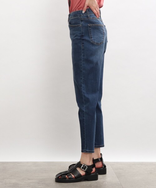 SHOO・LA・RUE（シューラルー）の「◆【接触冷感/洗濯機可/S-LL】裏ひんやりデニムスキニー（デニムパンツ・レディース・ブラック/ブルー/ダークネイビー/ホワイト系・10/01/03/04/05/02）」の21枚目の写真