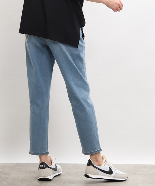 SHOO・LA・RUE（シューラルー）の「◆【接触冷感/洗濯機可/S-LL】裏ひんやりデニムスキニー（デニムパンツ・レディース・ブラック/ブルー/ダークネイビー/ホワイト系・10/01/03/04/05/02）」の22枚目の写真