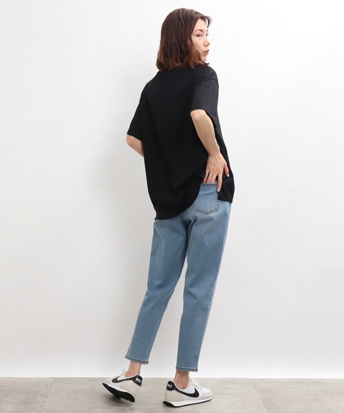 SHOO・LA・RUE（シューラルー）の「◆【接触冷感/洗濯機可/S-LL】裏ひんやりデニムスキニー（デニムパンツ・レディース・ブラック/ブルー/ダークネイビー/ホワイト系・10/01/03/04/05/02）」の18枚目の写真