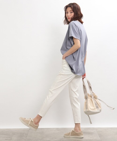 SHOO・LA・RUE（シューラルー）の「◆【接触冷感/洗濯機可/S-LL】裏ひんやりデニムスキニー（デニムパンツ・レディース・ブラック/ブルー/ダークネイビー/ホワイト系・10/01/03/04/05/02）」の20枚目の写真