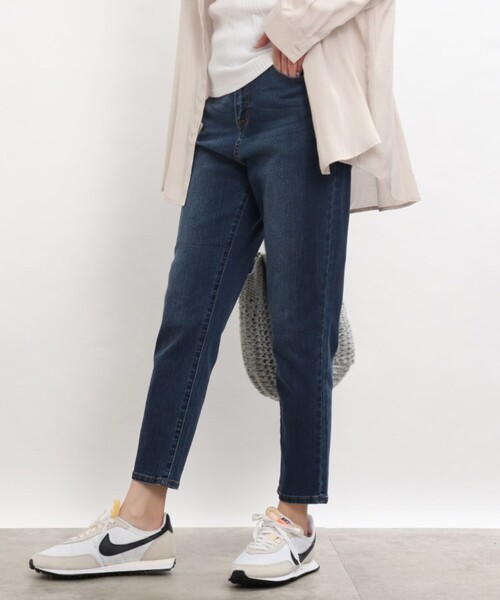 SHOO・LA・RUE（シューラルー）の「◆【接触冷感/洗濯機可/S-LL】裏ひんやりデニムスキニー（デニムパンツ・レディース・ブラック/ブルー/ダークネイビー/ホワイト系・10/01/03/04/05/02）」の16枚目の写真