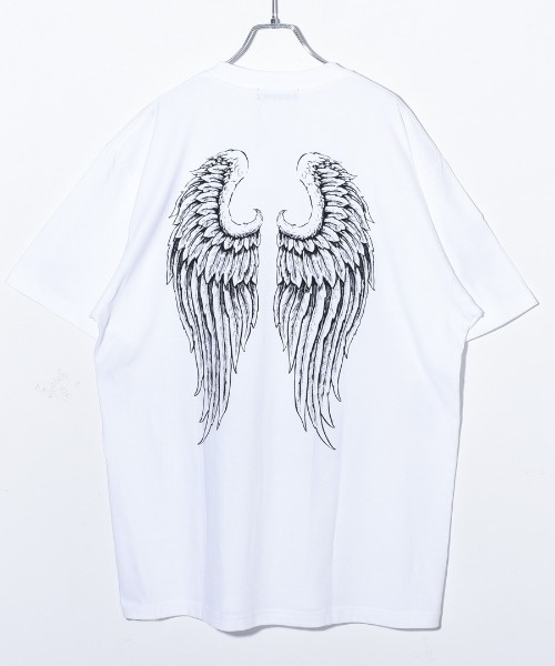 TRAVAS TOKYO（トラバス トウキョウ）の「『TRAVAS TOKYO/トラバス トーキョー』Blindfold BIG Tee/天使プリント 半袖Tシャツ（Tシャツ/カットソー・レディース・ホワイト/ブラック/サックスブルー・FREE）」の16枚目の写真