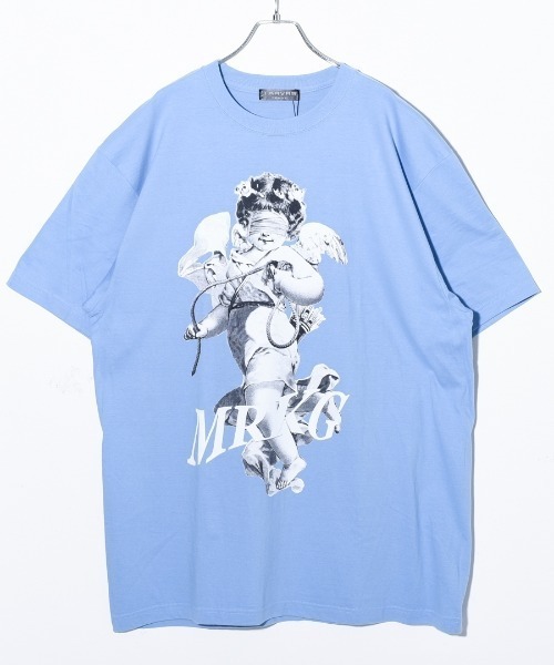 TRAVAS TOKYO（トラバス トウキョウ）の「『TRAVAS TOKYO/トラバス トーキョー』Blindfold BIG Tee/天使プリント 半袖Tシャツ（Tシャツ/カットソー・レディース・ホワイト/ブラック/サックスブルー・FREE）」の17枚目の写真