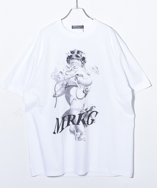 TRAVAS TOKYO（トラバス トウキョウ）の「『TRAVAS TOKYO/トラバス トーキョー』Blindfold BIG Tee/天使プリント 半袖Tシャツ（Tシャツ/カットソー・レディース・ホワイト/ブラック/サックスブルー・FREE）」の15枚目の写真