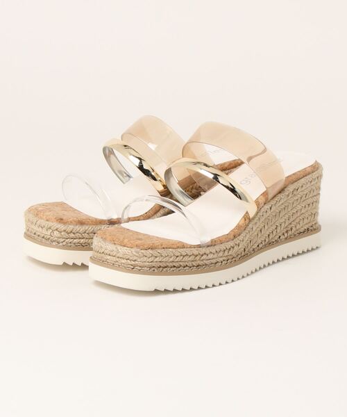 grandfleur（グランドフルール）の「【grandfleur】 ジュートウェッジソールサンダル（サンダル・レディース・ブラック/ブラウン/ホワイト/パープル/イエロー・L/M/LL/S）」の2枚目の写真