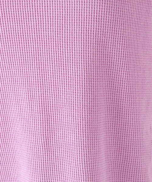niko and...（ニコアンド）の「リブコンビワッフルプルオーバー（Tシャツ/カットソー・レディース・パープル/オフホワイト/イエロー/グリーン・MEDIUM/LARGE）」の10枚目の写真