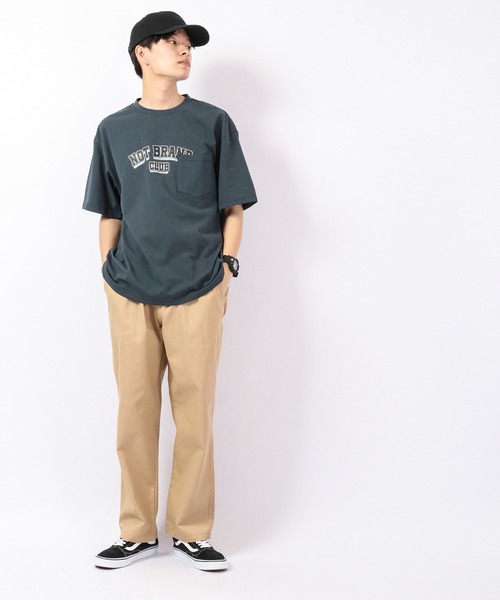FUNALIVE(ファンアライブ)の「Sunsweet NOT BRANDロゴ半袖Tシャツ(Tシャツ/カットソー・メンズ・ネイビー/ベージュ・M/L)」の11枚目の写真
