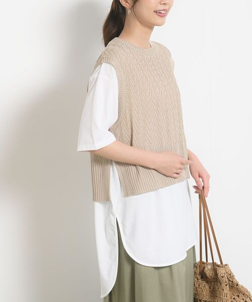 ｔシャツセット柄ニットベスト ベスト Rps アールピーエス のファッション通販 Zozotown