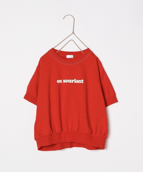 LOWRYS FARM（ローリーズファーム）の「バックスリットプリントプルオーバーＴシャツ　285327（Tシャツ/カットソー・キッズ・ホワイト/ブラック/レッド・110cm/120cm/130cm/140cm/150cm）」の3枚目の写真