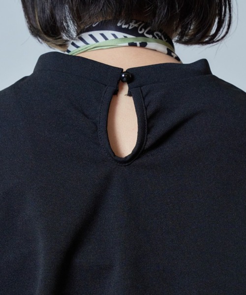 SETUP7（セットアップセブン）の「【SETUP7】ランタンスリーブTシャツ 5分袖 SCCH140 ※（Tシャツ/カットソー・レディース・ブラック/ピンク/ブルー/グリーン・FREE）」の12枚目の写真