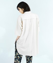 tk.TAKEO KIKUCHI | バックボタン半袖ロングシャツ(シャツ/ブラウス)