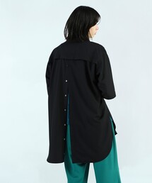 tk.TAKEO KIKUCHI | バックボタン半袖ロングシャツ(シャツ/ブラウス)