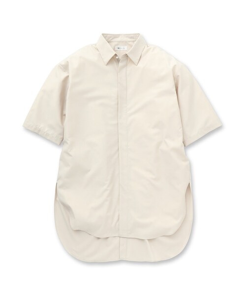 tk.TAKEO KIKUCHI（ティーケータケオキクチ）の「◆バックボタン半袖ロングシャツ（シャツ/ブラウス・メンズ・ブラック/ナチュラル/ブラウン系7/ブルー系2/ブラック系2・66/88）」の6枚目の写真