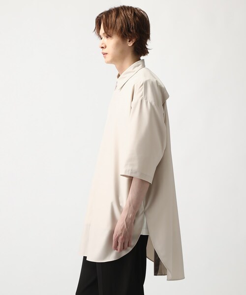 tk.TAKEO KIKUCHI（ティーケータケオキクチ）の「◆バックボタン半袖ロングシャツ（シャツ/ブラウス・メンズ・ブラック/ナチュラル/ブラウン系7/ブルー系2/ブラック系2・66/88）」の13枚目の写真