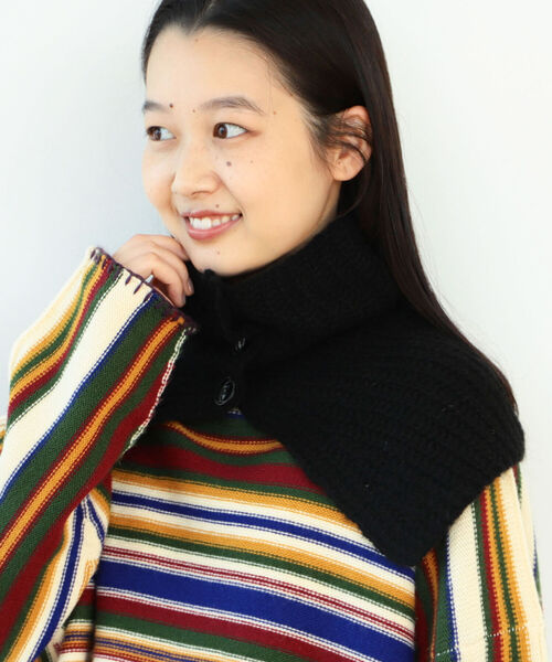 BEAMS BOY（ビームスボーイ）の「BEAMS BOY / タートル ネックウォーマー（ネックウォーマー/スヌード・レディース・ブラック/レッド/イエロー・ONE SIZE）」の11枚目の写真