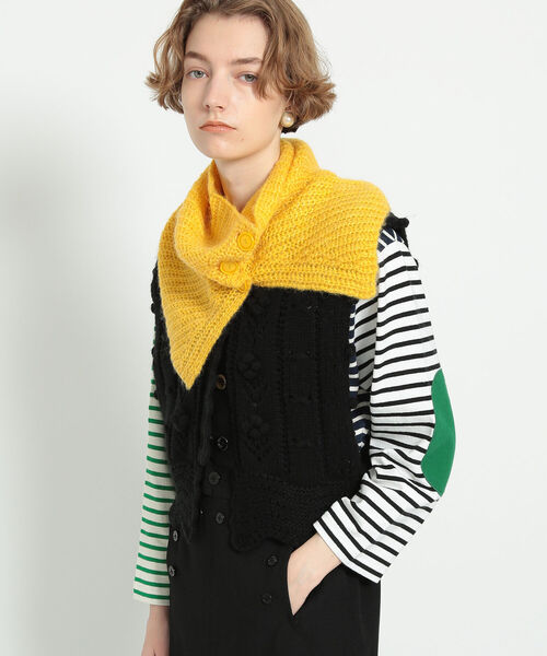 BEAMS BOY（ビームスボーイ）の「BEAMS BOY / タートル ネックウォーマー（ネックウォーマー/スヌード・レディース・ブラック/レッド/イエロー・ONE SIZE）」の7枚目の写真