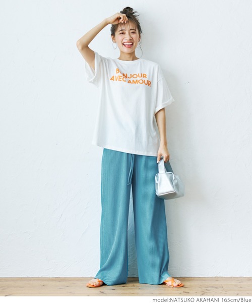 coca（coca）（コカ）の「【ロングタイプ】リブパンツ（その他パンツ・レディース・チャコールグレー/ブラック/カーキ/ブルー/アイボリー/グレイッシュベージュ・ONE SIZE）」の19枚目の写真