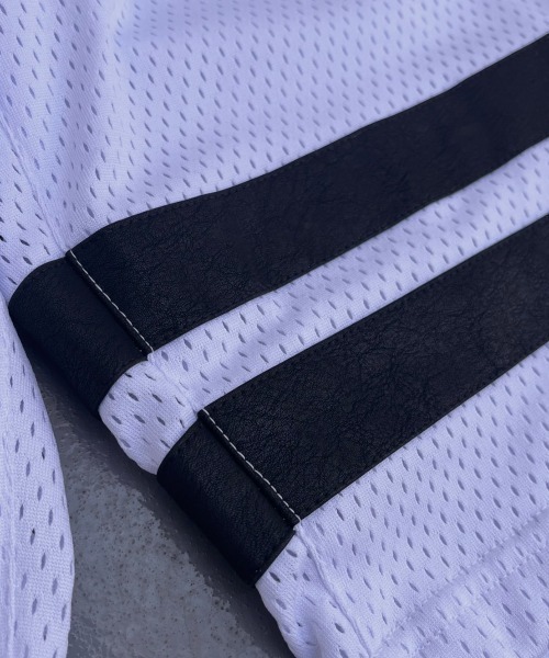 XU（エックスユー）の「【XU×BLANKY JET/ブランキージェット】good bye hiphop MESH SHORTS/メッシュショーツ ハーフパンツ セットアップ 90年代 00年代 オーバーサイズ ホッケーセットアップ（その他パンツ・メンズ・ホワイト/ブラック・L/XL）」の16枚目の写真