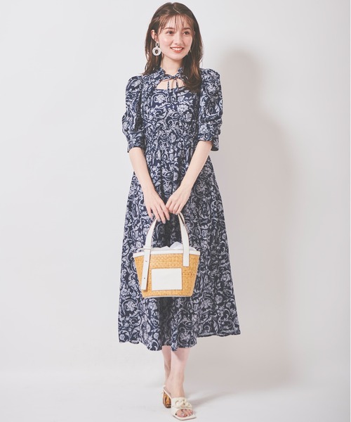セール】デコルテ開き花柄ワンピース（ワンピース）｜31 Sons de