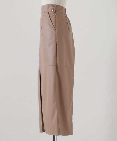 Cheek（チーク）の「レザータイトスカート（スカート・レディース・ブラック/ブラウン/ベージュ・SMALL/MEDIUM）」の11枚目の写真