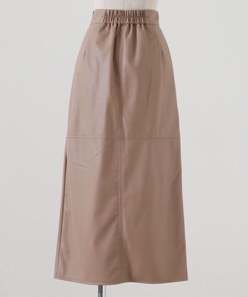 Cheek（チーク）の「レザータイトスカート（スカート・レディース・ブラック/ブラウン/ベージュ・SMALL/MEDIUM）」の12枚目の写真