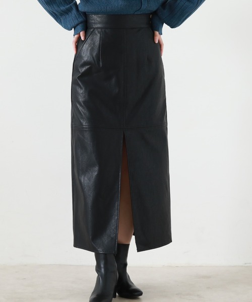 Cheek（チーク）の「レザータイトスカート（スカート・レディース・ブラック/ブラウン/ベージュ・SMALL/MEDIUM）」の19枚目の写真