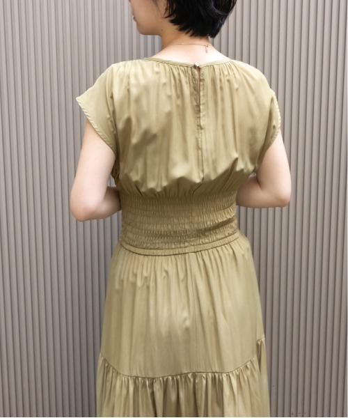 RANDA（ランダ）の「ウエストシャーリングワンピース（ワンピース・レディース・グリーン/ネイビー/パープル・1/0）」の7枚目の写真