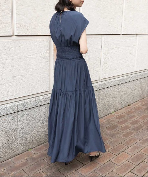 RANDA（ランダ）の「ウエストシャーリングワンピース（ワンピース・レディース・グリーン/ネイビー/パープル・1/0）」の9枚目の写真