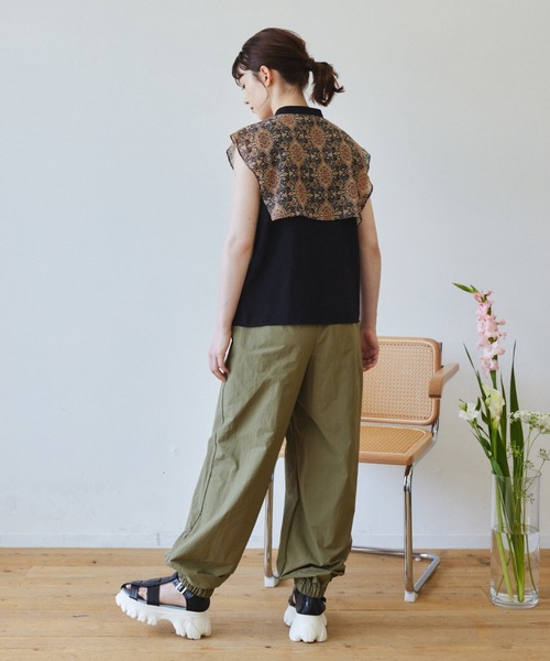 idem（イデム）の「paisley collar blouse/ペイズリーノースリブラウス（シャツ/ブラウス・レディース・ブラック/ブルー・FREE）」の20枚目の写真