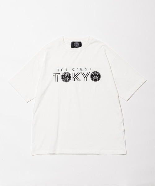 PARIS SAINT-GERMAIN(パリサンジェルマン)の「【Paris Saint-Germain】モノトーン インライン Tシャツ(Tシャツ/カットソー・メンズ・ホワイト/ブラック・SMALL/MEDIUM/LARGE/X-LARGE)」の1枚目の写真