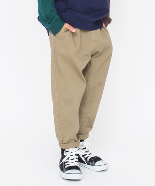 BRANSHES（ブランシェス）の「ガーデナーテーパードパンツ（チノパンツ・キッズ・ピンク/アイボリー/グリーン/ネイビー/ブラック/ベージュ/その他1/モスグリーン・90/160/140/120/130/110/150/100）」の4枚目の写真