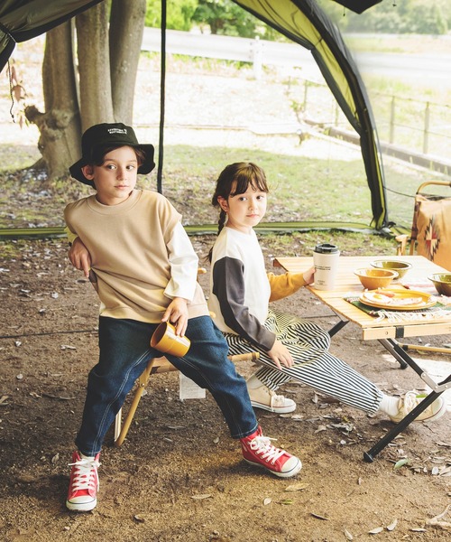 BRANSHES（ブランシェス）の「ガーデナーテーパードパンツ（チノパンツ・キッズ・ピンク/アイボリー/グリーン/ネイビー/ブラック/ベージュ/その他1/モスグリーン・90/160/140/120/130/110/150/100）」の15枚目の写真