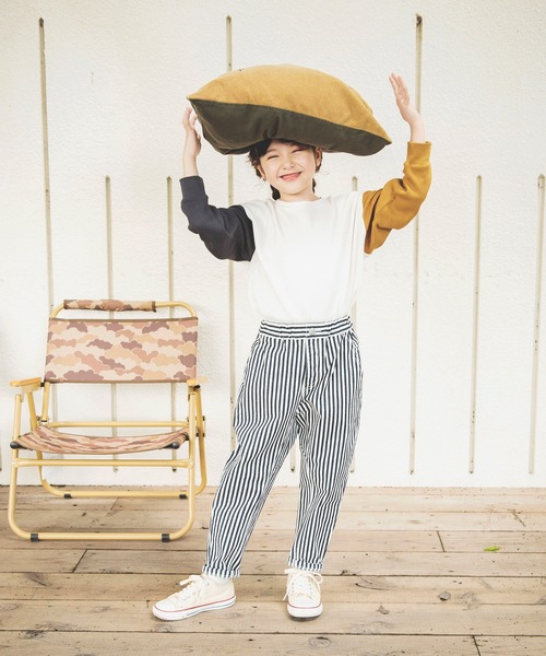 BRANSHES（ブランシェス）の「ガーデナーテーパードパンツ（チノパンツ・キッズ・ピンク/アイボリー/グリーン/ネイビー/ブラック/ベージュ/その他1/モスグリーン・90/160/140/120/130/110/150/100）」の22枚目の写真