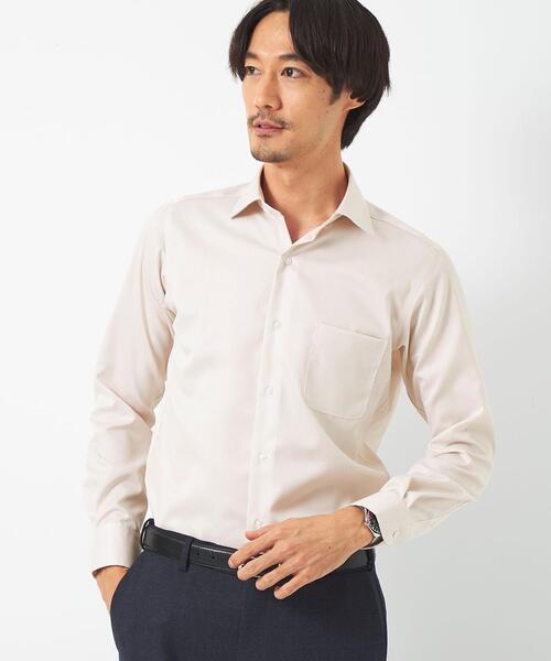 コットン ナローストライプ スリム ショートワイドカラー ドレスシャツ イージーアイロン ビジネスシャツ Green Label Relaxing グリーンレーベルリラクシング のファッション通販 Zozotown