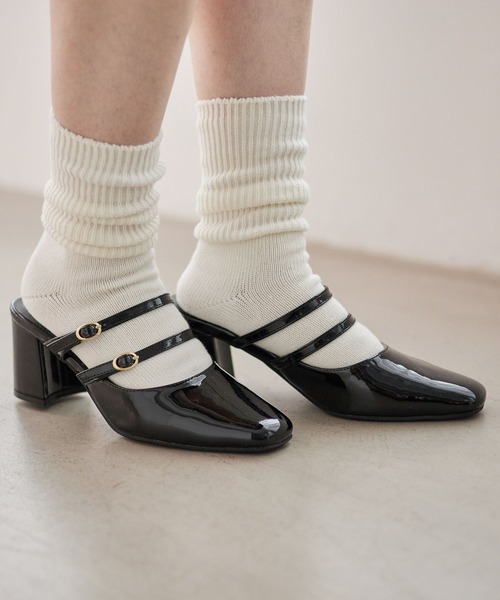 Heather（ヘザー）の「ダブルストラップミュール　352196（パンプス・レディース・ブラック/レッド・M/L）」の7枚目の写真