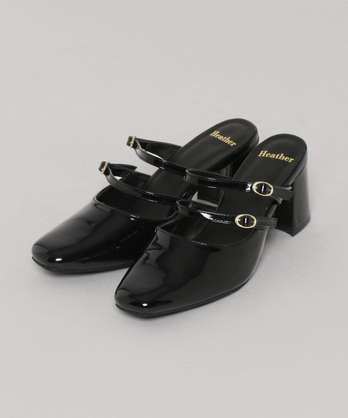 Heather（ヘザー）の「ダブルストラップミュール　352196（パンプス・レディース・ブラック/レッド・M/L）」の11枚目の写真