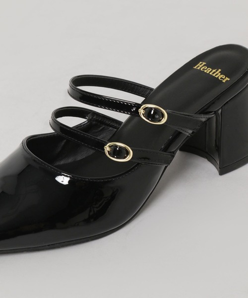 Heather（ヘザー）の「ダブルストラップミュール　352196（パンプス・レディース・ブラック/レッド・M/L）」の16枚目の写真