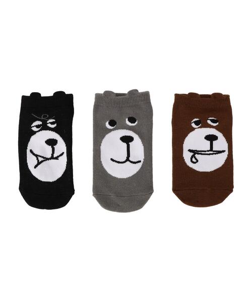 coen（コーエン）の「コーエンベアフェイスソックス 3足セット（ソックス/靴下・キッズ・その他1・FREE）」の5枚目の写真