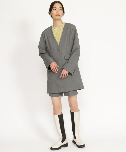 Ray BEAMS（レイビームス）の「Ray BEAMS / オパール ストライプ クルーネック Tシャツ（Tシャツ/カットソー・レディース・ホワイト/グリーン/ブルー・ONE SIZE）」の14枚目の写真