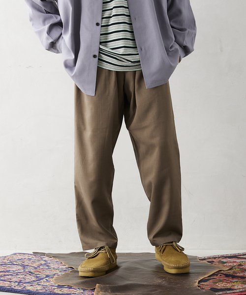 JOURNAL STANDARD relume(ジャーナルスタンダード レリューム)の「《追加》CALIFORNIA ツータック シェフパンツ(スラックス・メンズ・ブラック/ブラウン/カーキ/サックスブルー・SMALL/MEDIUM/LARGE)」の11枚目の写真