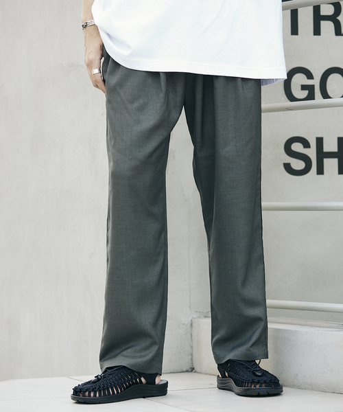 JOURNAL STANDARD relume(ジャーナルスタンダード レリューム)の「《追加》CALIFORNIA ツータック シェフパンツ(スラックス・メンズ・ブラック/ブラウン/カーキ/サックスブルー・SMALL/MEDIUM/LARGE)」の18枚目の写真