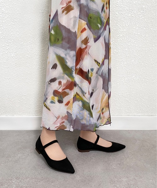 MAMIAN(マミアン)の「ポインテッドトゥ メリージェーンシューズ(パンプス・レディース・ブラック/ダークブラウン/グレイッシュベージュ/ブラック系その他/ブラック系その他2/ブラック系その他3/ダークパープル・22.5cm/23.0cm/23.5cm/24.0cm/24.5cm/25.0cm)」の8枚目の写真