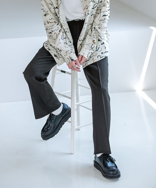 RAGEBLUE（レイジブルー）の「メランジーンズフレアパンツ（スラックス・メンズ・ブラック/ブラウン/グレー/オリーブ/マスタード・MEDIUM/LARGE）」の12枚目の写真