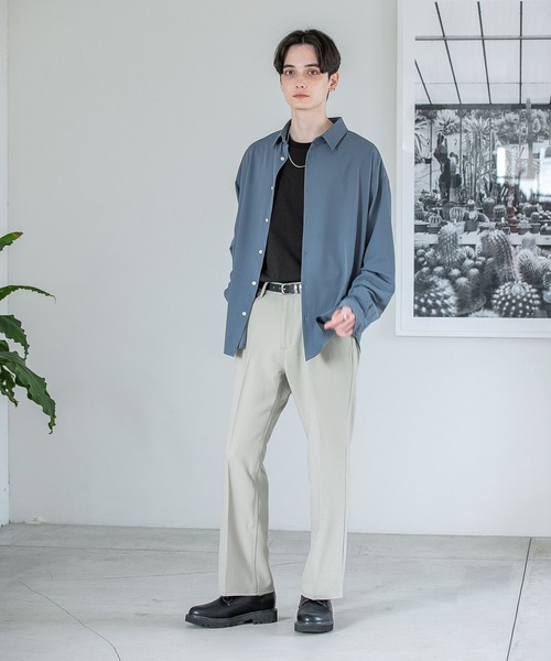 RAGEBLUE（レイジブルー）の「メランジーンズフレアパンツ（スラックス・メンズ・ブラック/ブラウン/グレー/オリーブ/マスタード・MEDIUM/LARGE）」の6枚目の写真