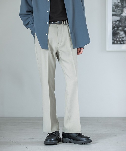 RAGEBLUE（レイジブルー）の「メランジーンズフレアパンツ（スラックス・メンズ・ブラック/ブラウン/グレー/オリーブ/マスタード・MEDIUM/LARGE）」の9枚目の写真