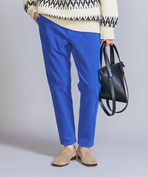 BEAUTY&YOUTH UNITED ARROWS(ビューティーアンドユースユナイテッドアローズ)の「【WEB限定】ピマコットン コーデュロイ テーパードパンツ -ウォッシャブル-(その他パンツ・レディース・ライトブルー/オフホワイト/ライム/ダークグレー/コバルトブルー・S/M/L)」の5枚目の写真