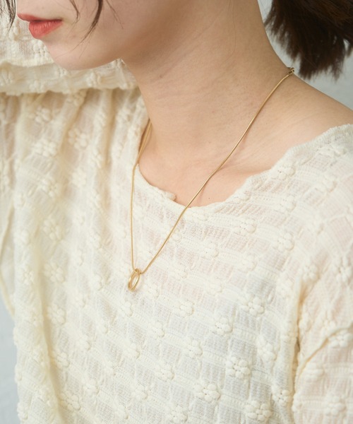 Kastane(カスタネ)の「【fiw.】リングネックレス(ネックレス・レディース・シルバー/ゴールド・FREE)」の5枚目の写真