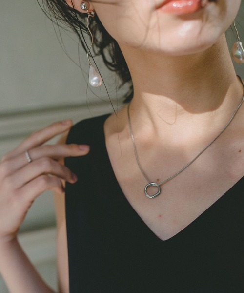 Kastane(カスタネ)の「【fiw.】リングネックレス(ネックレス・レディース・シルバー/ゴールド・FREE)」の8枚目の写真