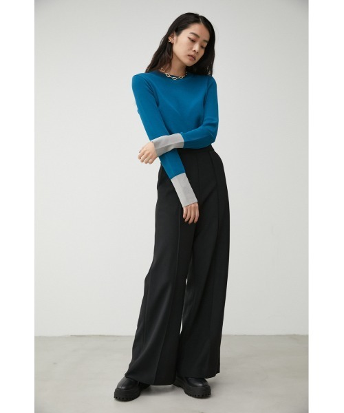 ヴィーナスパンツ ベージュ VENUS WIDE PANTS/ビーナスワイドパンツ（スラックス）｜AZUL BY